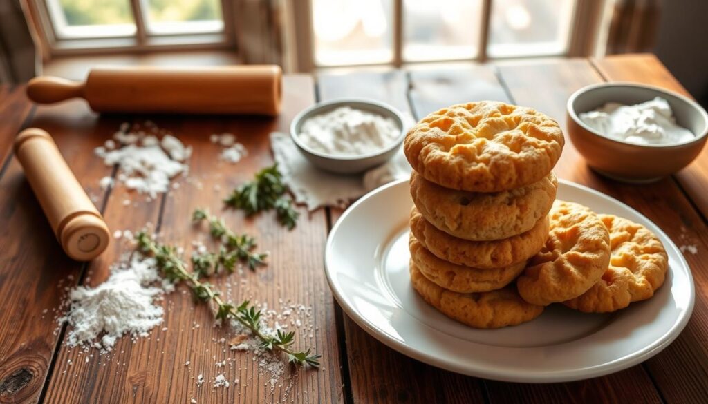 Delicious no-milk biscuits with a light, fluffy center and crisp golden edges, great for any occasion.