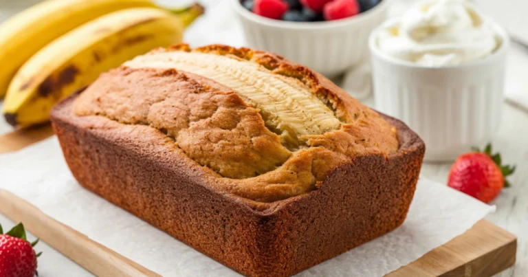 Moist banana bread recipe no baking soda slice