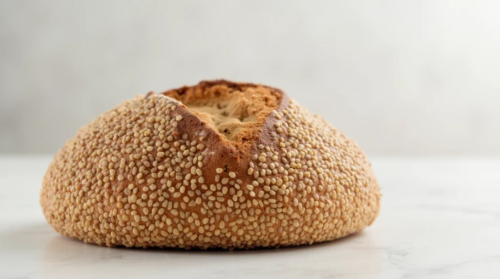 Healthy, nutty buckwheat bread paired with avocado and herbs.