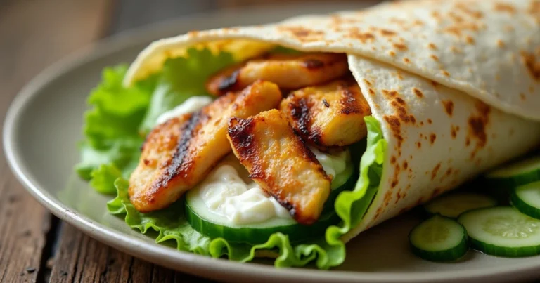 Cottage cheese wrap recipe with fresh ingredients